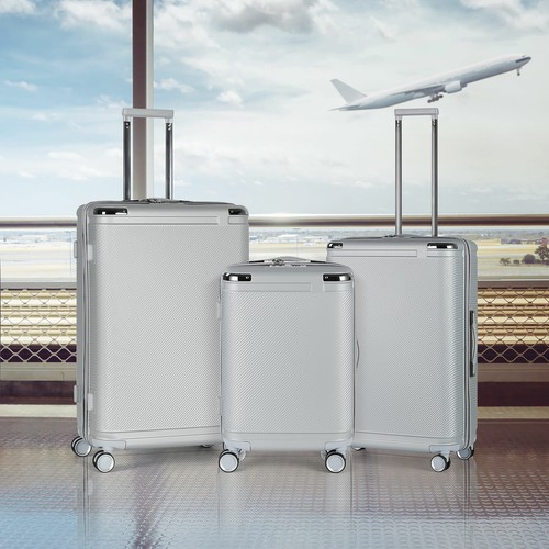 Hardside Luggage Set Travel Carry 