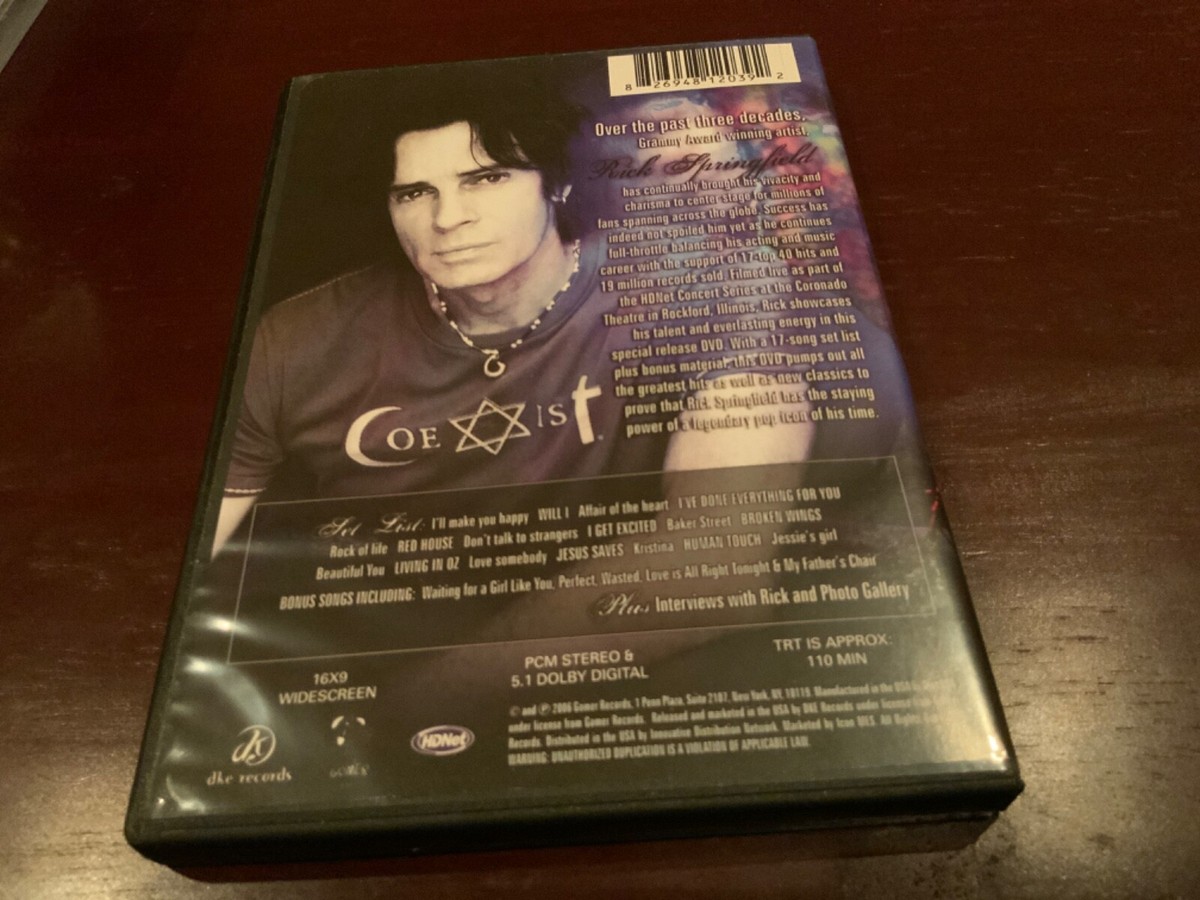(未使用･未開封品)Live in Rockford [DVD] Live in Rockford by Rick Springfield (DVD, Oct-2006, DKE