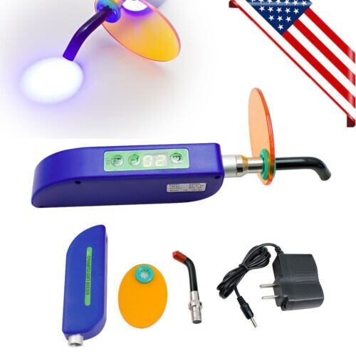 Lámpara de luz de curado inalámbrica dental profesional - 1500mw potencia 5W fuerza/CE/US