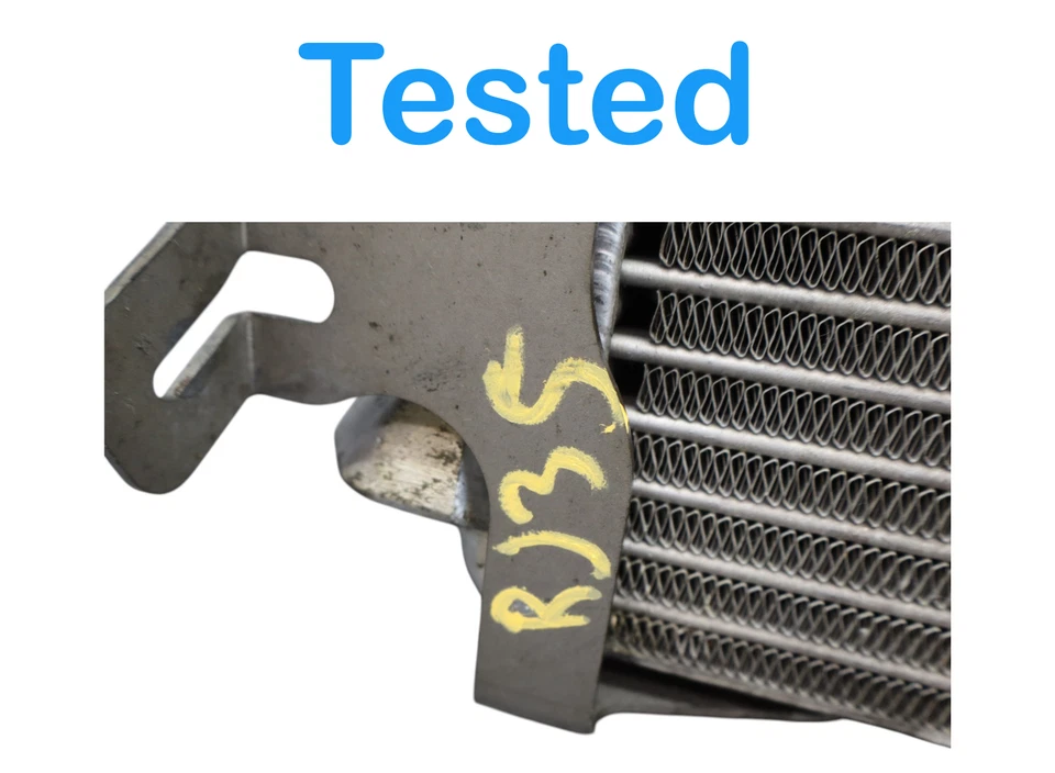 06-11 Mercedes E63 AMG CLS550 Right Engine Oil Cooler Radiator W/ Bracket Oem - Image 3 of 4