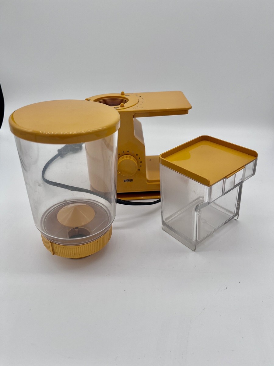 Moulin à Café électrique Vintage Braun 4036 - Orange - Années 70 - Testé OK