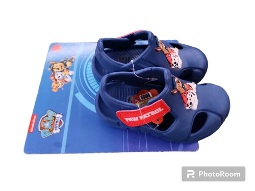 Zoccoli sandali Paw Patrol Marshall Chase blu bambini taglia 5/6 Nickelodeon - Foto 2 di 4
