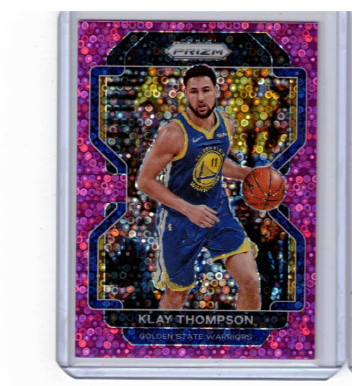2021-22 Panini Prizm Fast Break Klay Thompson Pink Disco Prizm /50 Warriors