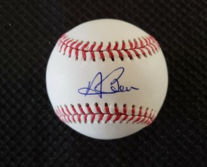 andrew benintendi autographed baseball