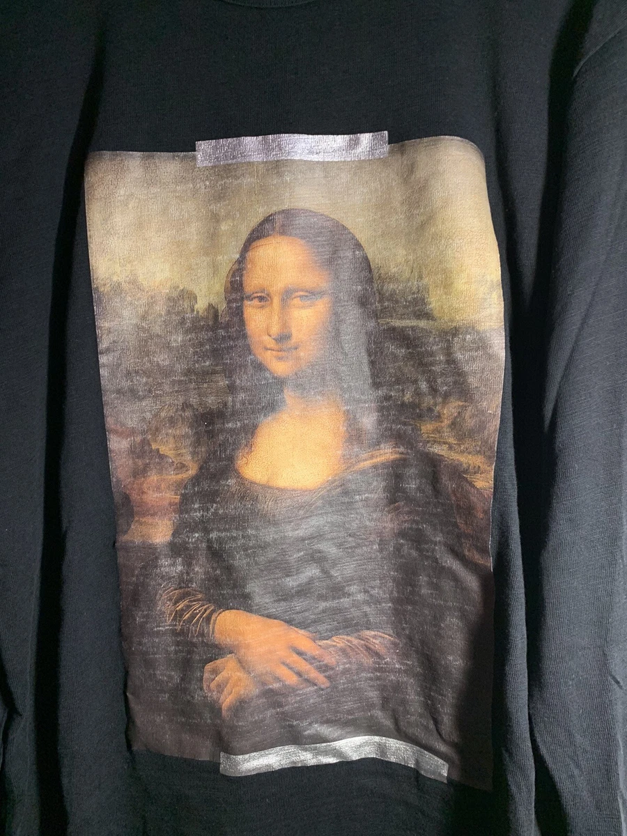 2018 Off-White Virgil Abloh Mona Lisa Long Sleeve T-Shirt Men’s Large Black