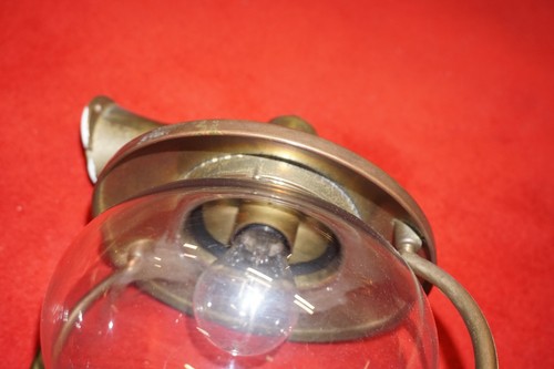 VINTAGE- LAMPADA DA PARETE MARINA IN OTTONE- A BOCCIA- VINTAGE-APPLIQUE - Picture 3 of 6