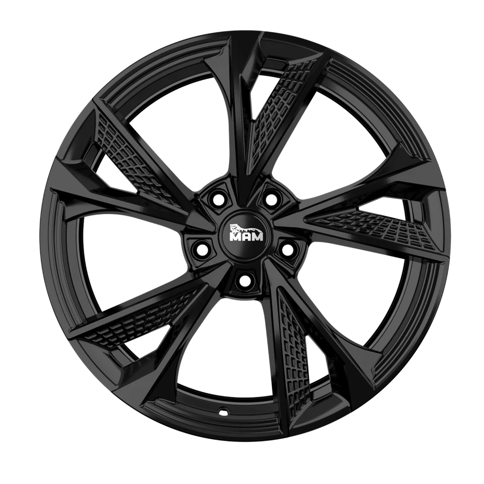 18 Zoll MAM RS6 5x114.3 ET45 Alufelgen BLACK PAINTED - Bild 2 von 2