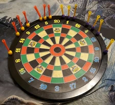 Magnetic Dartboard By Markysparkytoys  Includes 14 Darts, 4 Players Excellent 