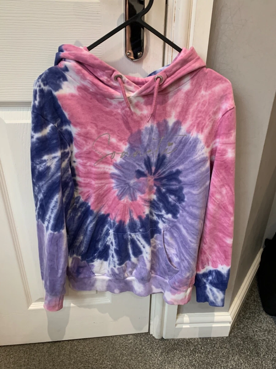 Girls Sonneti Tie Dye Hoodie Pink Purple Age 10-12 Years | eBay