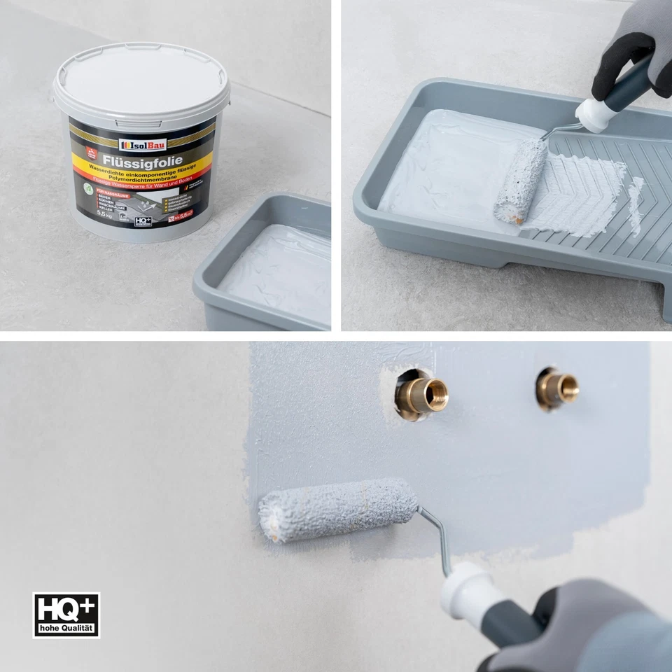 Abdichtung Set Dichtband Dichtbahn Innenecke Dichtset Bad Dusche Flüssigfolie  - Bild 4 von 4