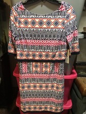 Eliza J Womens Elbow Sleeve Mixed Print Dress Size 6 NWT