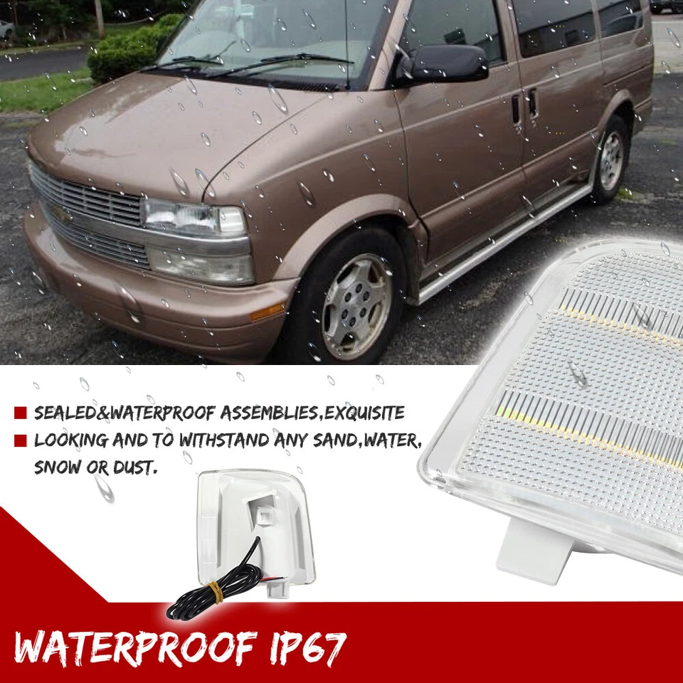 Luces de esquina laterales LED blancas transparentes de 2 piezas para Chevrolet Astro GMC Safari 1995-2005 Foto 4 de 4