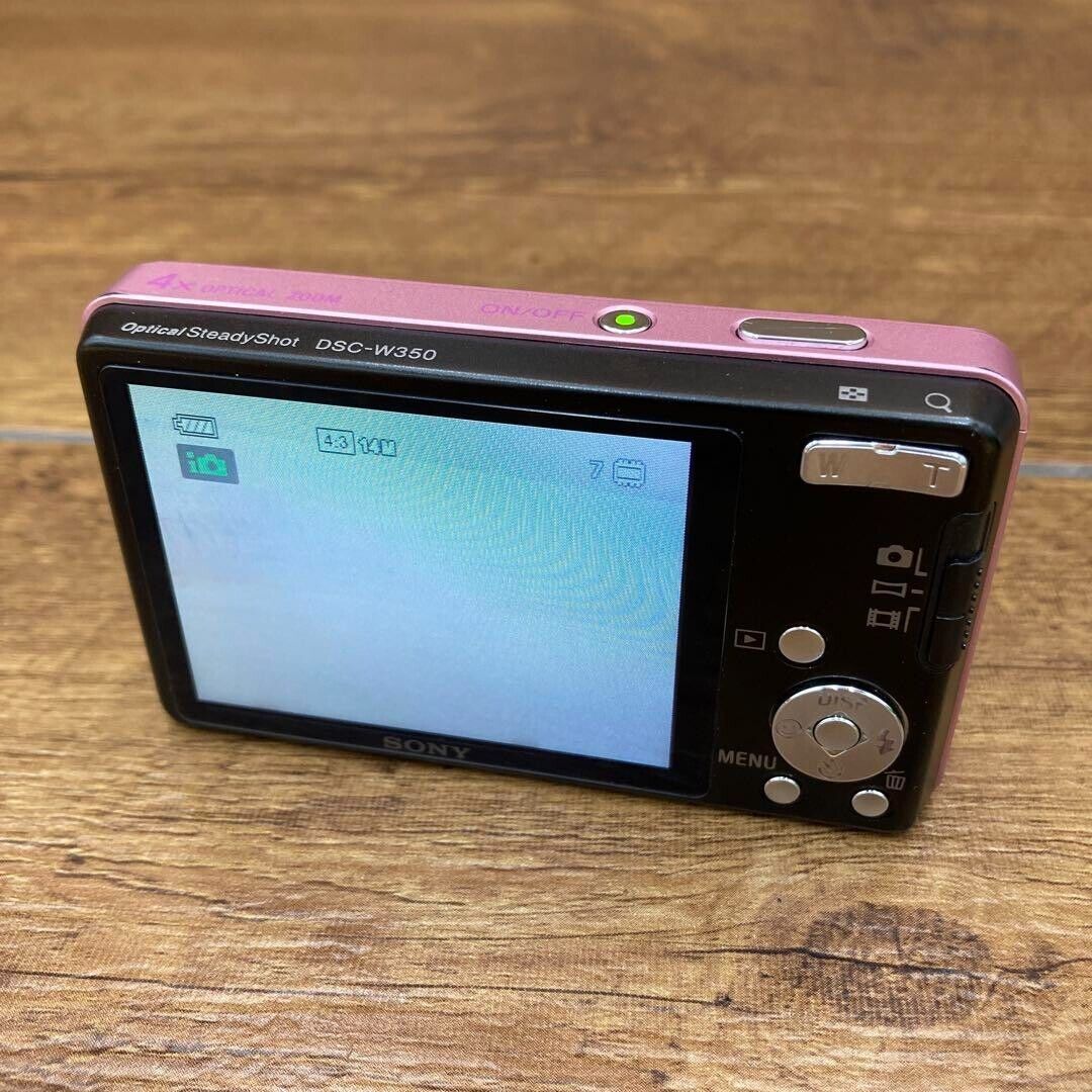 SONY Cyber-Shot DSC-W350 Pink Digital Camera 14.1MP only SONY Cyber-Shot DSC-W350 Pink Digital Camera 14.1MP only