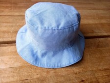 MINICLUB Baby Boys Summer LightBlue Floppy Lined Hat 0-3 mths WASHED/CLEANED VGC