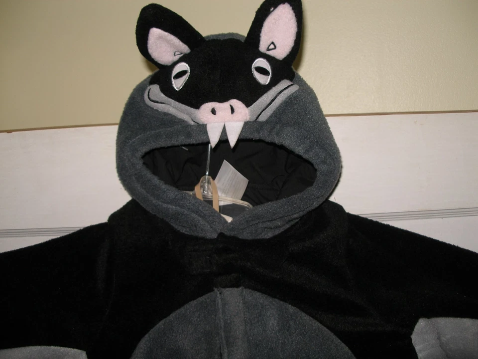 Antiguo Disfraz de Murciélago Azul Marino Halloween Niño Niña Talla 6-12 Meses Nuevo con Etiquetas Reparadas Foto 4 de 4