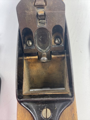 Antico blocco di legno L. Bailey's Stanley aereo strumento USA Pat 24 dicembre 1867 RARO EC - Foto 12 di 20