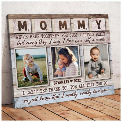 First Time Mom Gift, Personalized Gift For New Mom Canvas Print