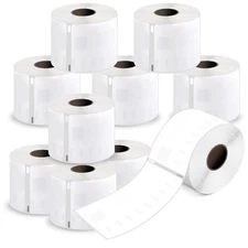 10 Rolls 2-5/16" x 4" Thermal Shipping Labels, Perforated Line, Compatible wi...