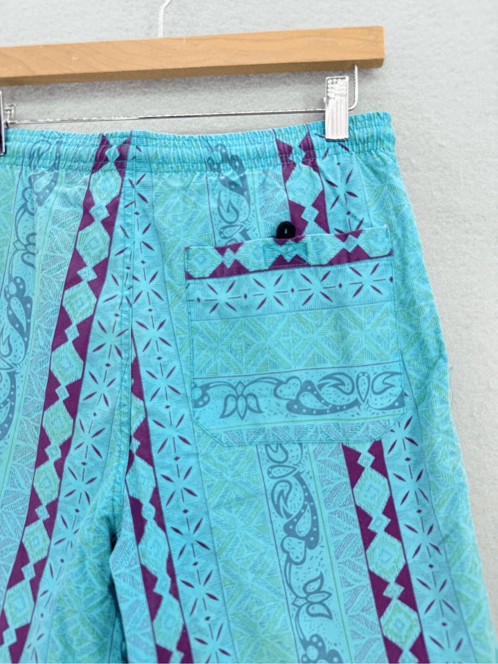 Винтажный Cheetah Mervyns мужской синий фиолетовый шнурок плавки шорты маленький - Изображение 3 из 4