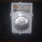 2014 American Silver Eagle MS69 NGC Brown Label