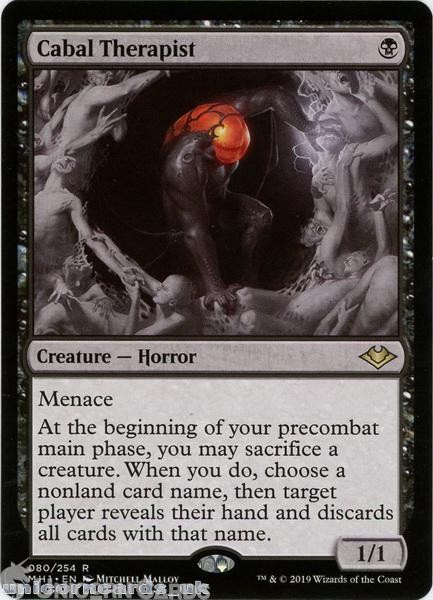 Cabal Therapist Modern Horizons MH1-EN-080 Rare Mint MTG Card