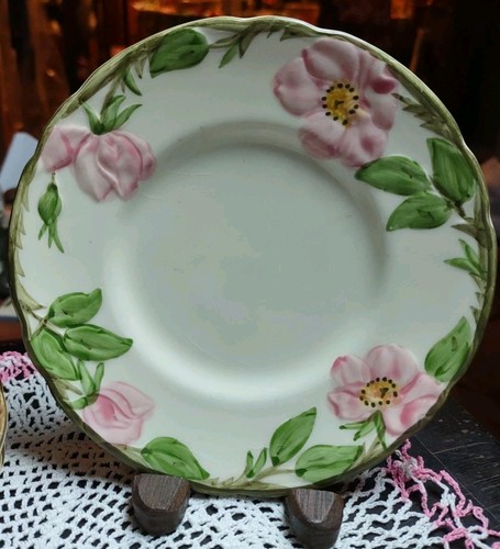 Vintage Desert Rose Franciscan Earthenware 6 1/4" Bread Plate Set of 5/USA - Picture 3 of 10
