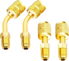 R410A Adapter 5 16" SAE Female to 1 4" SAE Male Flare for Air Conditioners HVAC