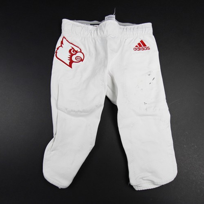 #ad #ad Louisville Cardinals adidas Football Pants Men#x27;s White Used $8.00