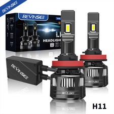 Bevinsee H8 H11 Led Headlights Bulbs 6000k 120w 22000lm High Low Beam High Power Bevinsee H8 H11 Led Headlights Bulbs 6000k 120w 22000lm High Low Beam High Power