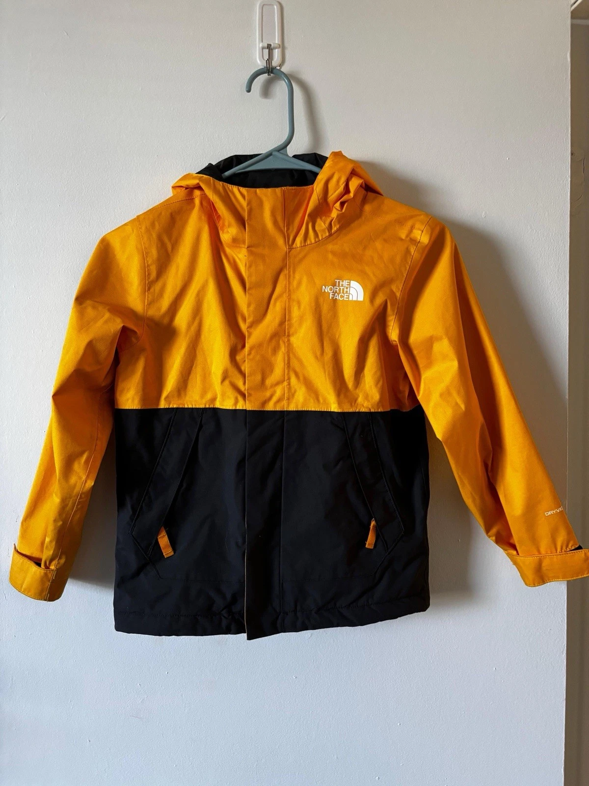 The North Face DryVent Boys Colorblock Hooded Full Zip Jacket Waterproof Sz L
