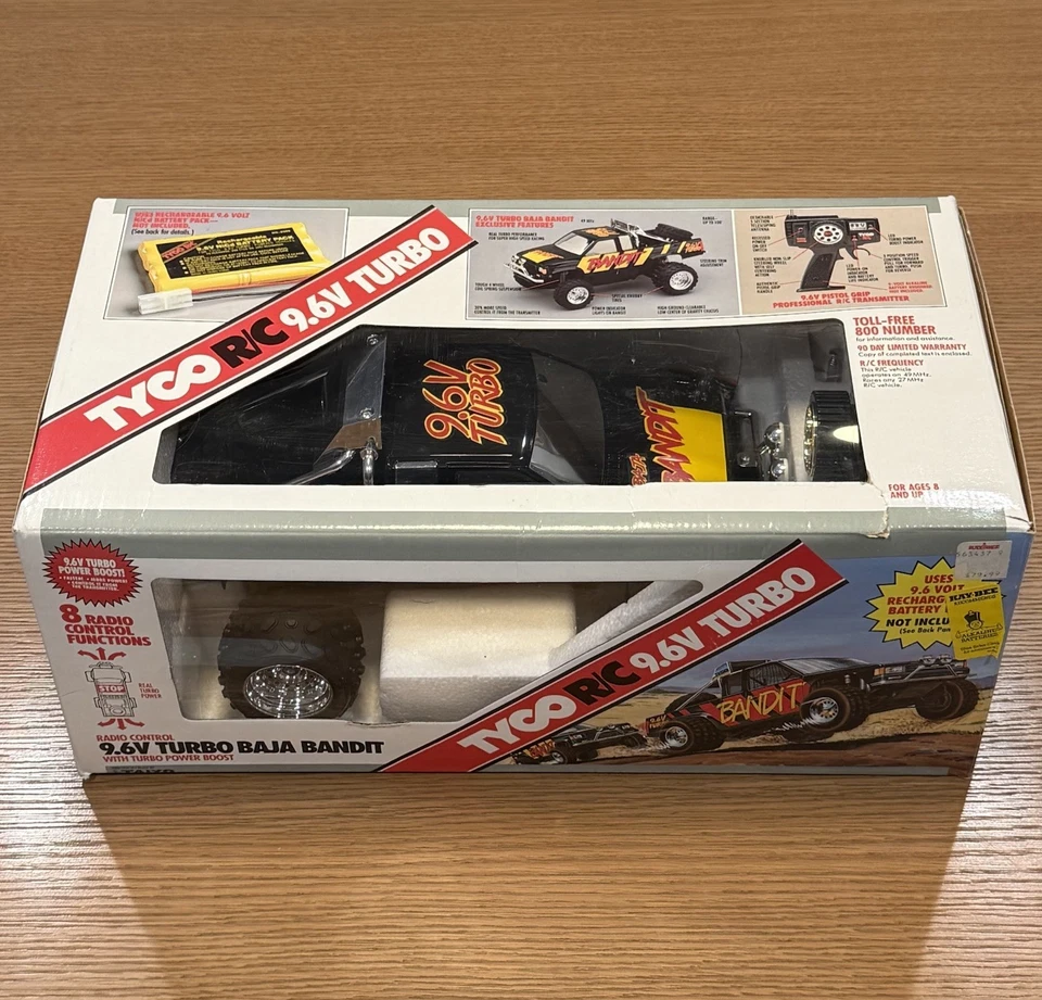 Tyco 9.6v Turbo Baja Bandit Yellow & Black RC Remote Control Truck In Box Taiyo - Image 2 of 4