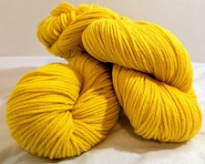 2 Skeins CASCADE 220 Yarn Worsted 100 Peruvian Highland Wool NEON YELLOW 7828