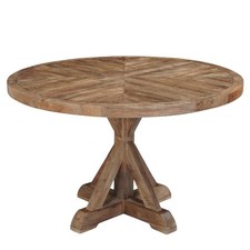 Klostertisch rund CHATEAU rustikal Ø 100 120 140 cm massiv Holz Esstisch