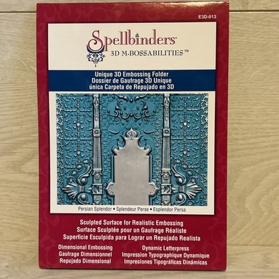 Spellbinders 3D M-Bossabilities PERSIAN SPLENDOR 5''x7'' Prägefolder