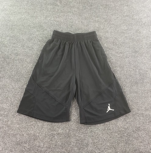 Air Jordan Shorts Men Small Black Solid Athletic Mesh Jumpman Basketball Logo