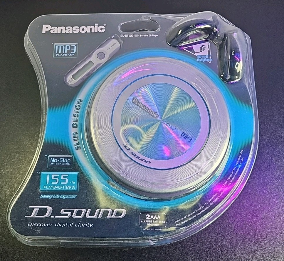 Panasonic SL-CT520 Portable CD Player MP3 Playback NEW/SEALED