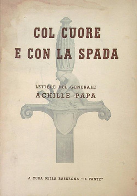 HERZENKRAGEN UND SCHWERT PAPST ACHILLES DER INFANT 1938 \ BROSCHÜRE