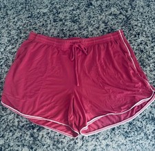 NWOT Soma Cool Nights Womens Sleep Shorts S Pink Elastic Waist Pockets