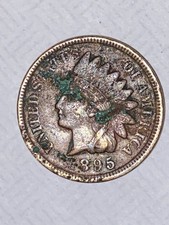 1895 Indian Head Penny Cent XF Details Environmental Damage