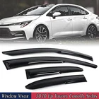 For 2020-2025 Toyota Corolla Sedan JDM Mugen Style Window Visor Vent Rain Bauqmj