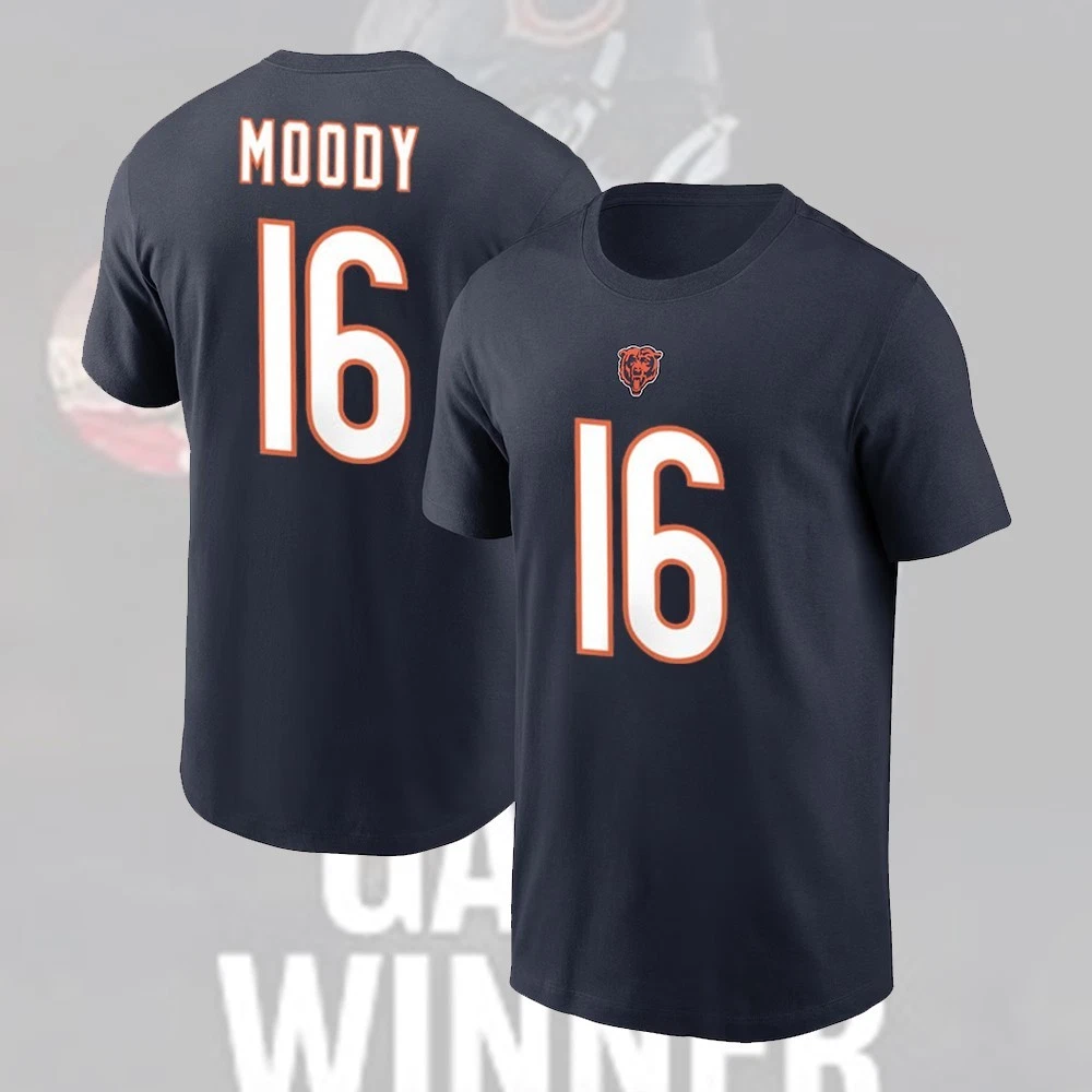 Jake Moody #16 Chicago Bears Player Number & Name For Fans Gift