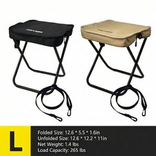 Portable Folding Camping Chair 1.5lbs Ultralight 400lb Load w/ Shoulder Strap