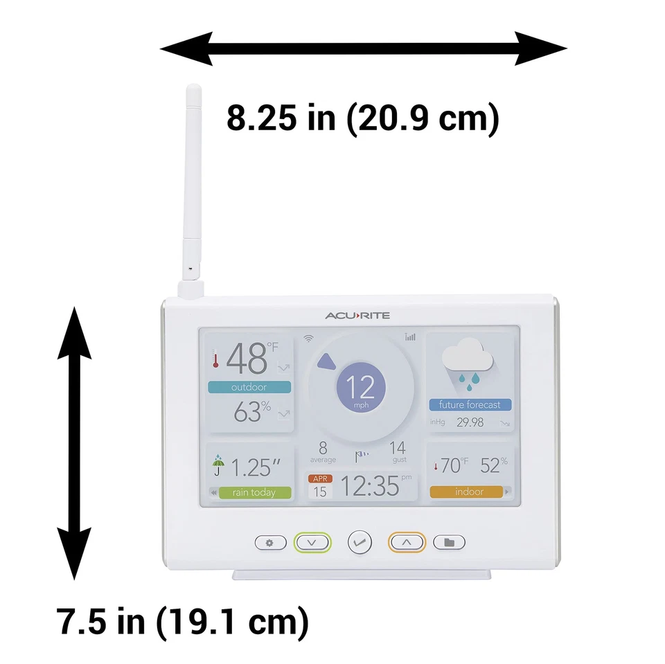 Iris Wireless Weather Station with HD Direct-To-Wi-Fi Display, Lightning Sensor, - Image 2 of 4