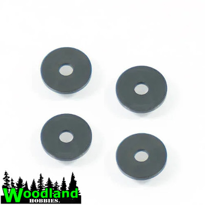Tekno TKR1267   M2.7×10.0×1.0mm Washer (CNC, hardened steel, black, 4pcs)
