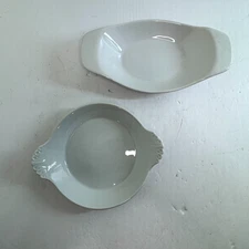 Apilco France Porcelain Baking Dish And Le Gourmet Chef Oval Au Gratin Pair Set