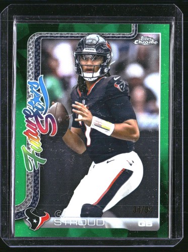 2025 Topps Chrome CJ Stroud Green Refractor (RAW)