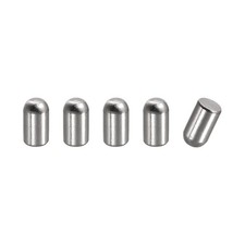 6x8mm Dowel Pins, 5pcs Round Head Flat Chamfered End Dowel Pin