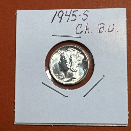 1945 S Mercury Dime Ch. BU