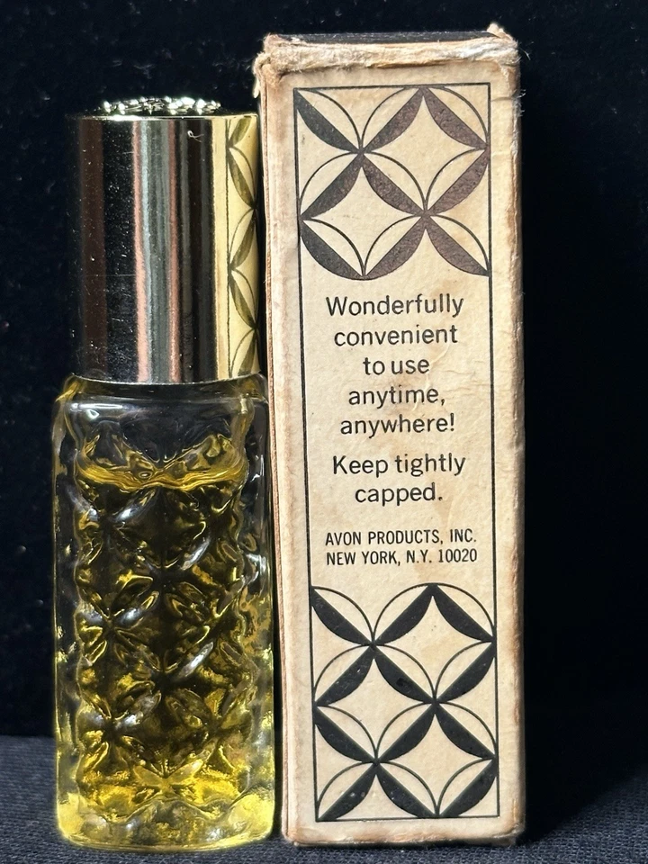 VINTAGE AVON SOMEWHERE PURSE CONCENTRATE ROLL-ON PERFUME~80 % FULL~.33FLOZ - Image 4 of 4
