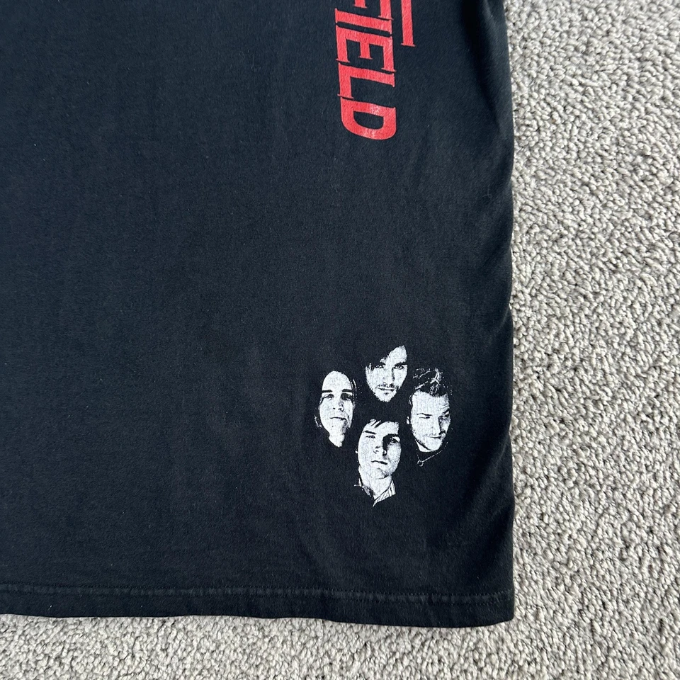 Футболка Wakefield Band молодежная большая черная графическая футболка Fruit of the Loom 50/50 Y2K - Изображение 3 из 4